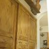 Hickory Mesquite doors.  Faux wood grain painted on standard fiberglass doors.  Clavos details added.